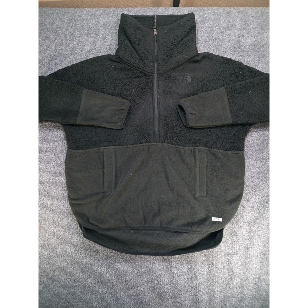 The North Face Women's Small Black Sherpa Fleece Full Zip Hooded Jacket